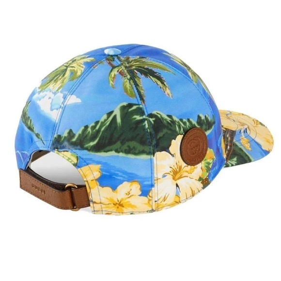 Gucci NWT tropical summer hat in linen blend adjustable back - Picture 2 of 2